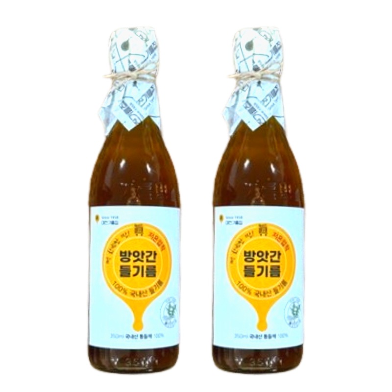 大田油屋 100％国産えごま油 350ml 2個 韓国調味料 低温圧搾 料理用油 ビビンバ ナムル ビビン麺 韓国食品