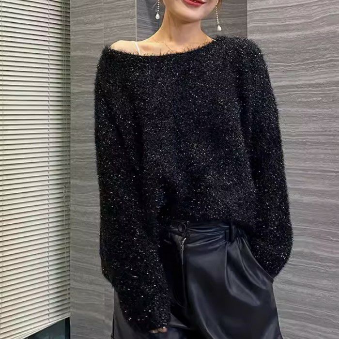 2024 AW 新作 4color ラメ シャギー ニット