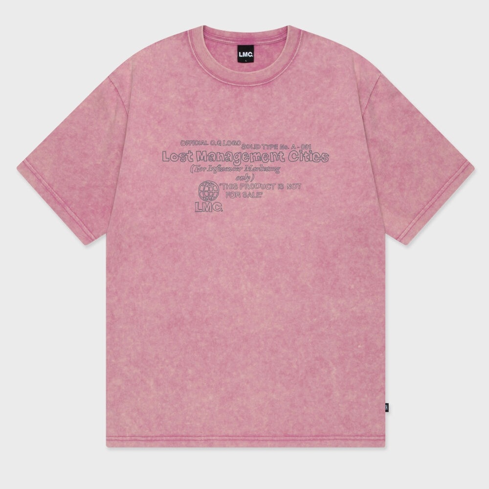 LMC アシッドドゥードルロゴ T シャツダークピンク