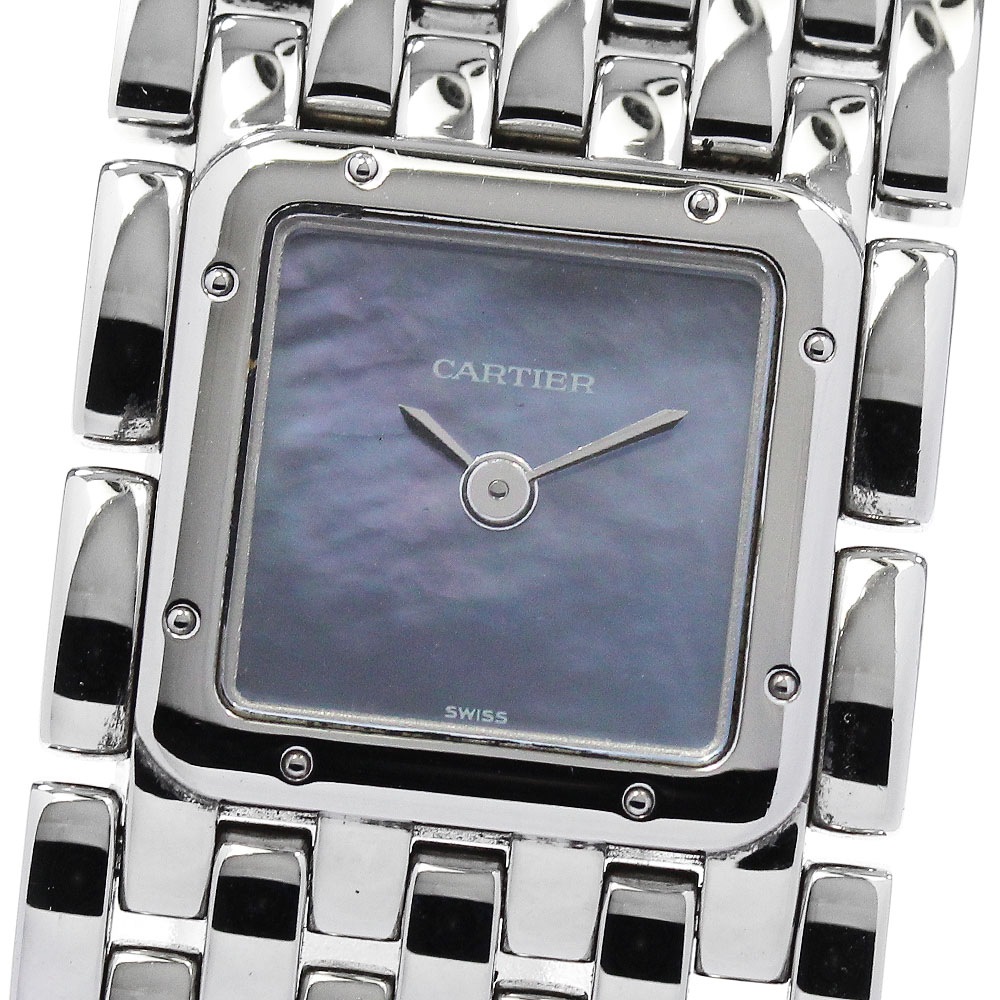 カルティエ CARTIER W61002T9 パンテール リュバン クォーツ レディース 良品 保証書付き_841449【中古】 112,150円