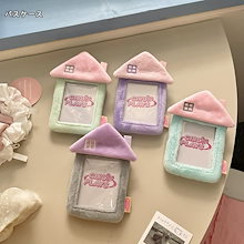 トレカトレカスリーブ収納ケースボックストレカケーストレカホルダーインテリア雑貨ボネクドワンドアぬいぐる 小さな家ぬいぐるみカードケースキャンパスライスカードポケット収納ストラップ 大容量カードケース