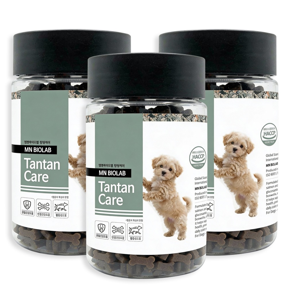 MNバイオラボ タンタンケア 犬用サプリ 関節ケア グルコサミン MSM コンドロイチン配合 150g, 3個