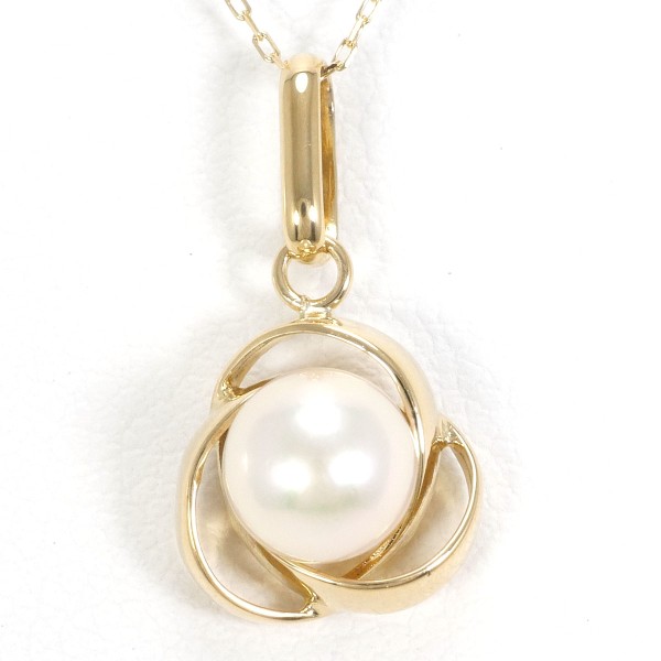 K18 18金 YG イエローゴールド ネックレス パール(真珠) 約40cm ジュエリー 中古 16,763円