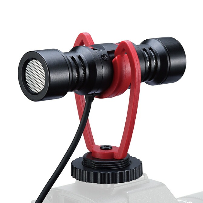 SAIREN T-Mic 3.5mm Vlog Microphone Vlog マイクロフォン 外付けマイク マイク 風防付 雑音防止 映画 Vlog 撮影 アクセサリー スマートフォン
