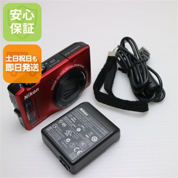 超美品 COOLPIX S8100 フラッシュレッド Nikon デジカメ 74