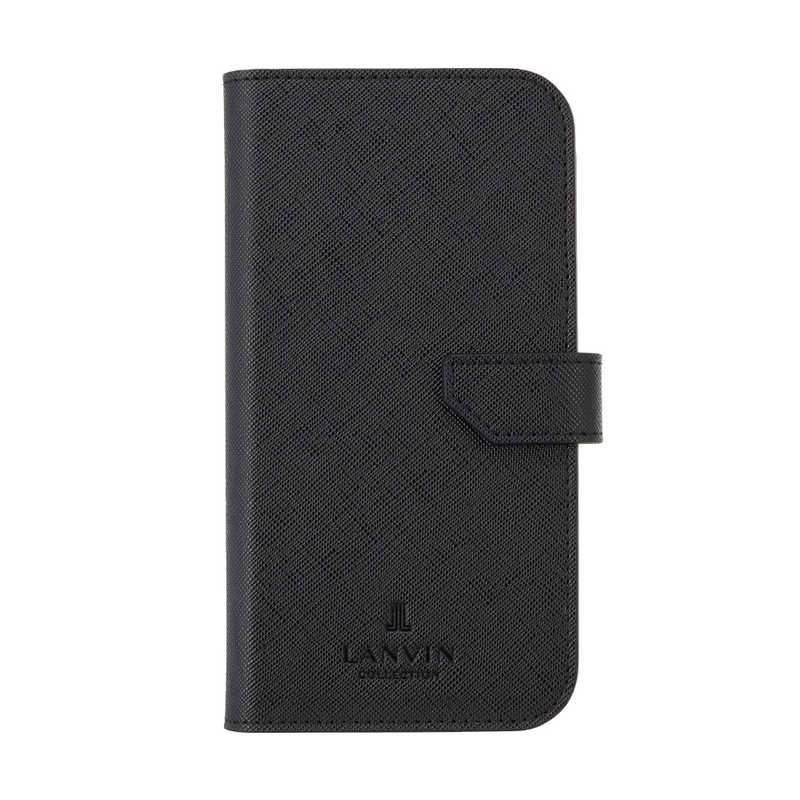 ランバン　Folio Case Double Lined MagSafe iPhone 15 Pro LANVIN COLLECTION Black　LCDLBLKFLIP2361P