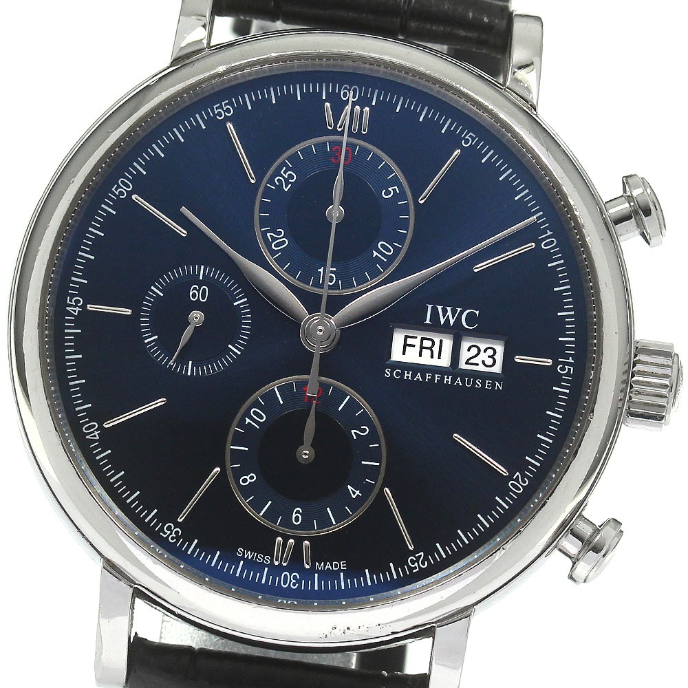IWC IWC SCHAFFHAUSEN IW391019 ポートフィノ クロノグラフ ローレウス 世界2500本限定 自動巻き メンズ _819636【中古】