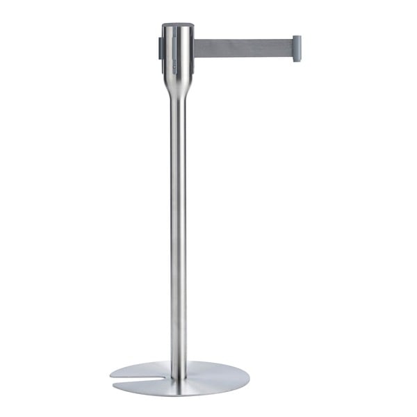 ベルトパーテーションスリム 5.5m ベルトグレー 屋内用 組立品