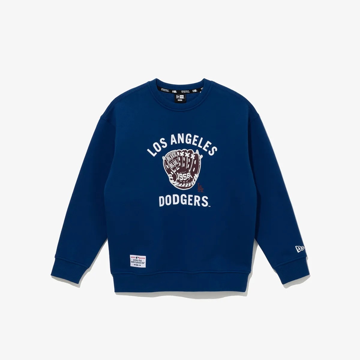 [キッズ] (起毛) MLB LA ドジャース グローブ マンツーマンTシャツ ディープブルー 14863840