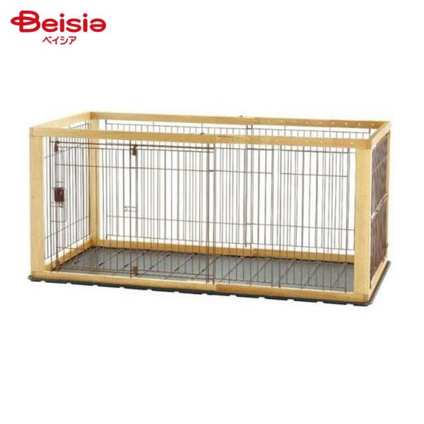 リッチェル 木製スライドペットサークル ワイド ナチュラル ペット