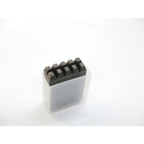 アルミ 真鍮 銅 SS SUS 数字刻印 スタンプセット 10本セット 8mm SK-80 TRUSCO 228-4782