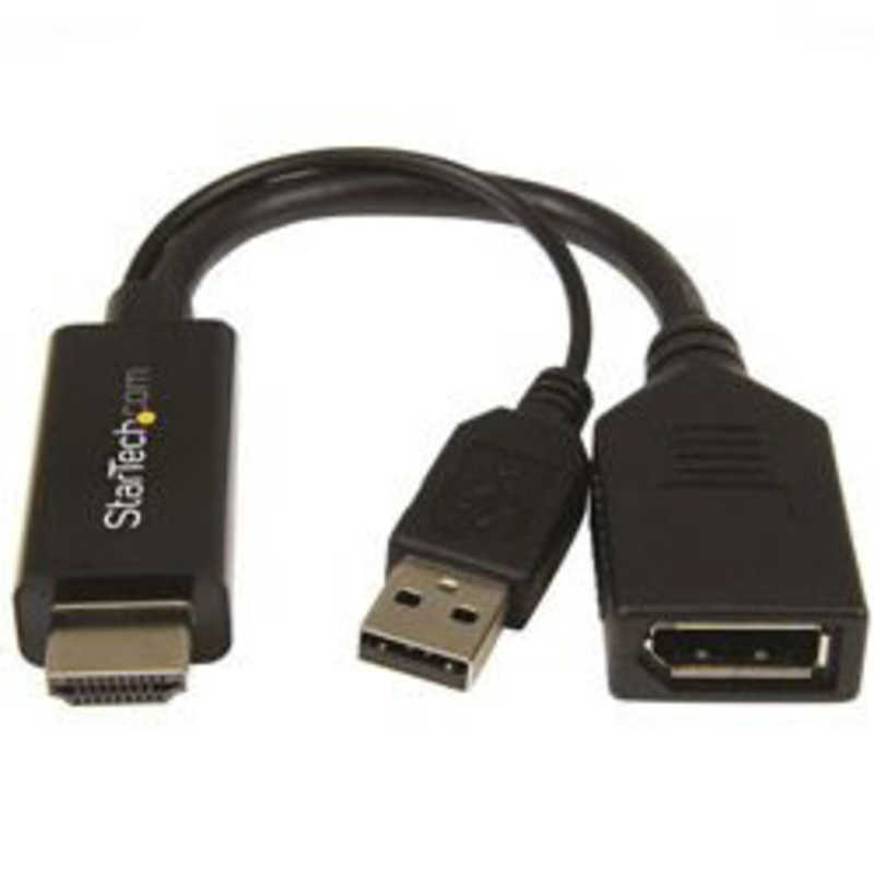 StarTech.com　変換アダプター ブラック [HDMIDisplayPort]　HD2DP