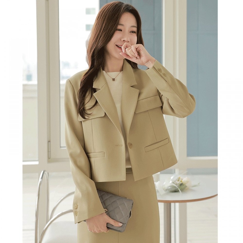 クリックアンドファニー ルーンペッド ショートジャケット