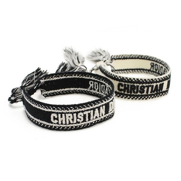 Christian Dior ブレスレット セット バングル オブリーク ロゴ B0961 ADRCO 09W ブラック ホワイト系
