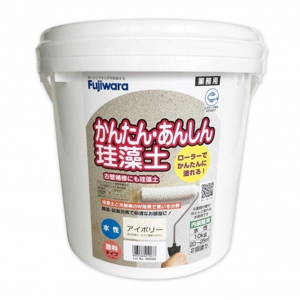 2126bt-946049 かんたんあんしん珪藻土(内装調湿形仕上塗材)10kg アイボリー メーカー直送