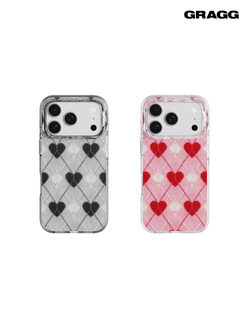 韓国限定 韓国人気 SNS 流行 ファッション トレンド アクセサリー iPhone 17 MAGSAFE LAYERS FRAME CASE TEXTURED HEART （2カラー）