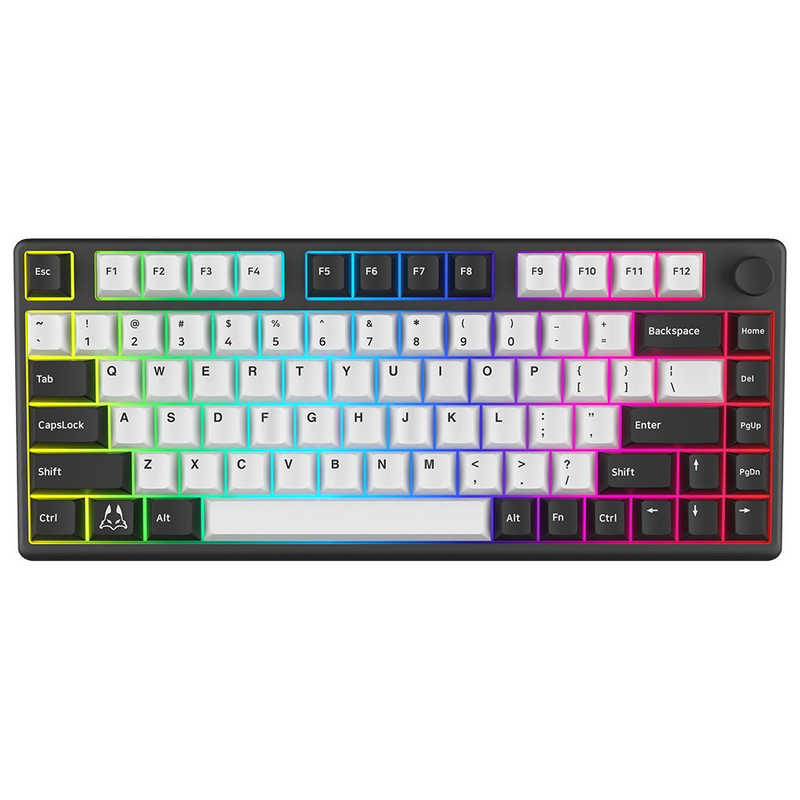 Polar 75＋ HE マグネティックゲーミングキーボード ［有線 / USB-A＋USB-C］ ブラックパンダ　as-polar-75-plus-black-panda-fpgm