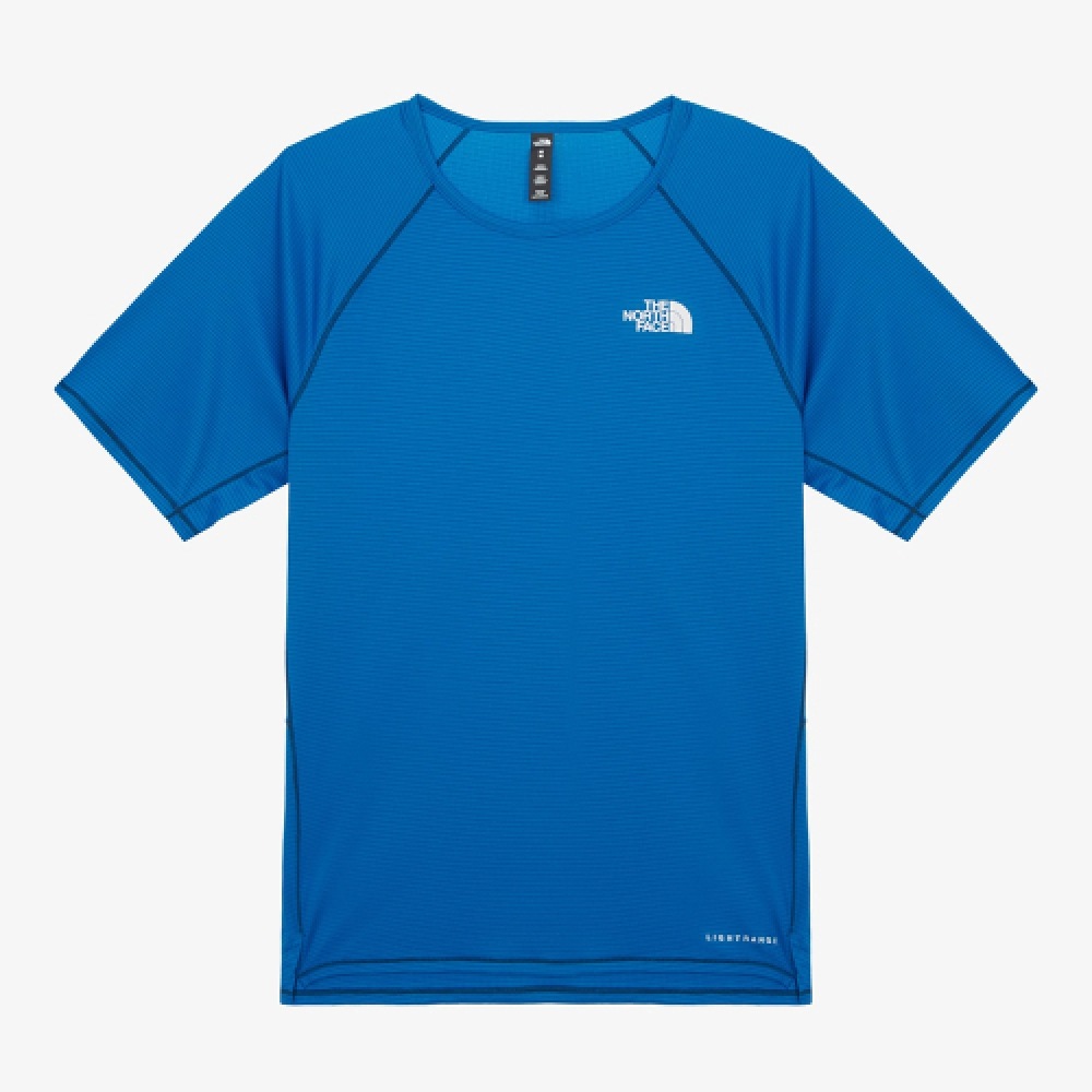 ザ・ノース・フェイス 男性サンライズ半袖Tシャツ_TRUE BLUE NT7UR11B