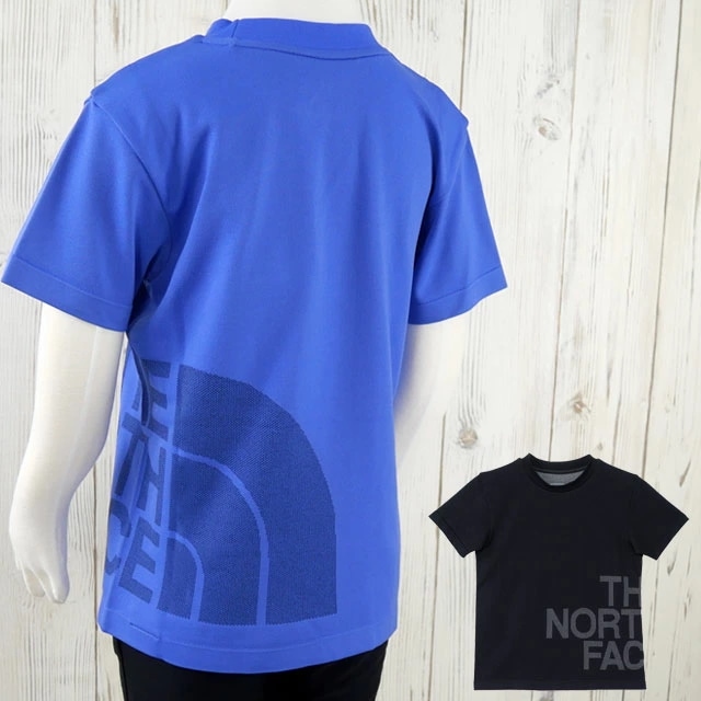 ザ・ノース・フェイス Tシャツ キッズ ジュニア NTJ32471 ショートスリーブエンジニアードビッグロゴクルー トップス 半袖 丸首 男児 女児 子供の日 通園 通学 お出かけ アウトドア キャン