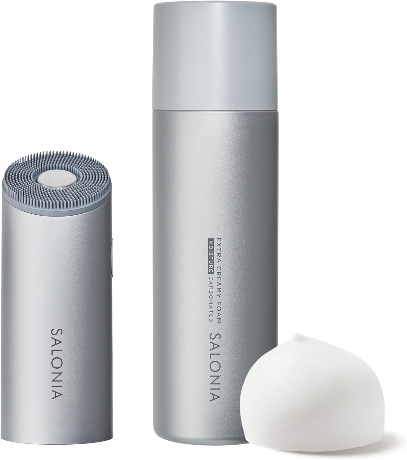 SALONIA サロニア 洗顔ブラシ セット イオンフェイシャルブラシ＆エクストラクリーミーフォーム 洗顔 SAL21202SL