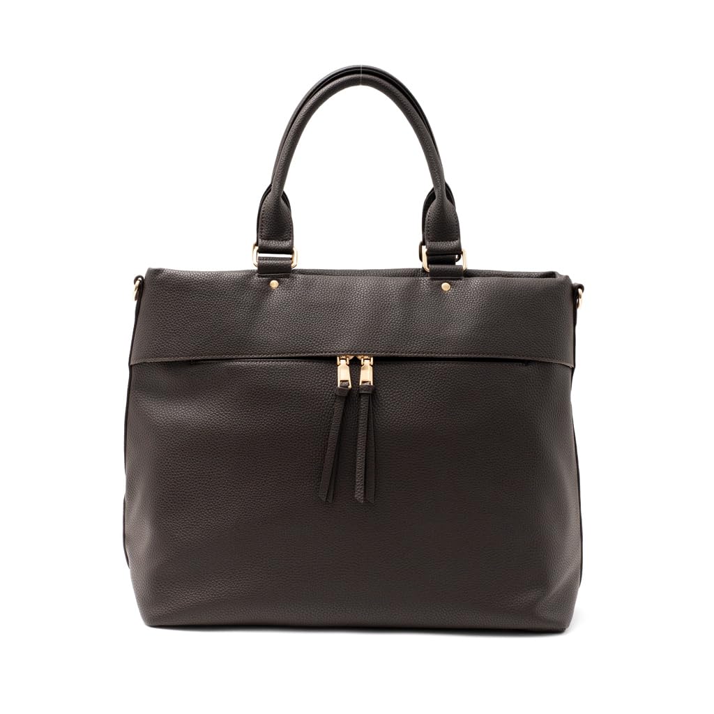 [VITAFELICE] ヴィータフェリーチェ フロントポケット2wayビッグトートバッグ レディース inb-10077p (チョコ)