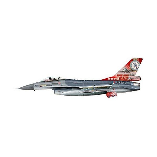 herpa 580403 Royal Netherlands Air Force Lockheed Martin F-16A-322 Squadron， Leeuwarden AB-75th Anni