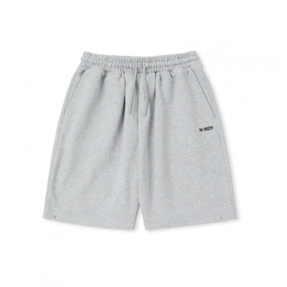 NERDY バミューダスウェットパンツメランジグレー
