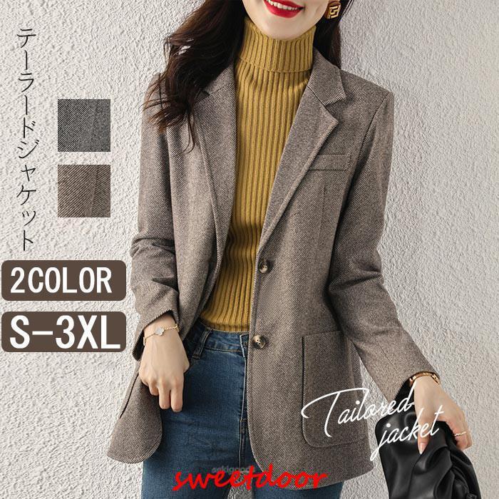 テーラード レディース ブレザー スーツ 入学式 卒業式 ノーカラー カーディガン 30代 40代アウター 風 オシャレ 通勤