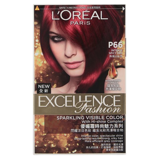 最新デザインの L Oréal Color Hair Red Spicy Intense P66 Fashion Excellence Paris ヘアカラー