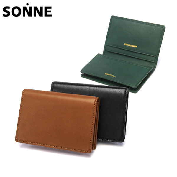 名刺入れ メンズ レディース 革 本革 羊革 シープレザー ブランド おしゃれ 薄型 スリム ビジネス 二つ折り かぶせ シンプル SCHAF カードケース SOS004A