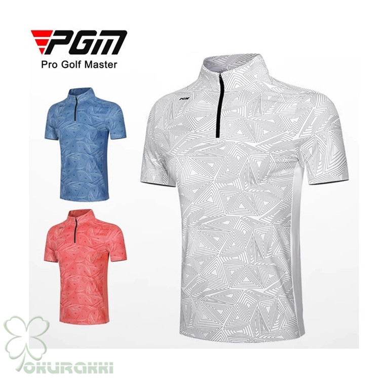 ゴルフ 半袖ポロシャツ ゴルフウェア 通気速幹 ストレッチ シャツ