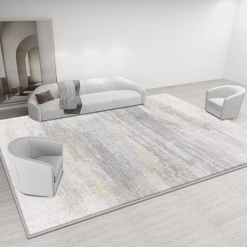 沿岸のリビングルームカーペット抽象現代のシンプルな模倣カシミアカーペットティーテーブルソファベッドルームカーペット世帯