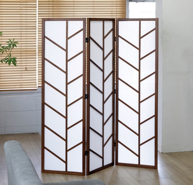 シンプルスタイル モダン衝立３連 パーテーション 衝立 スクリーン 間仕切り（872）