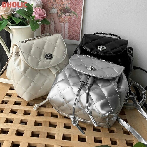 [メガ割りSALE]キルティングチェーンミニバックパック 4,783円