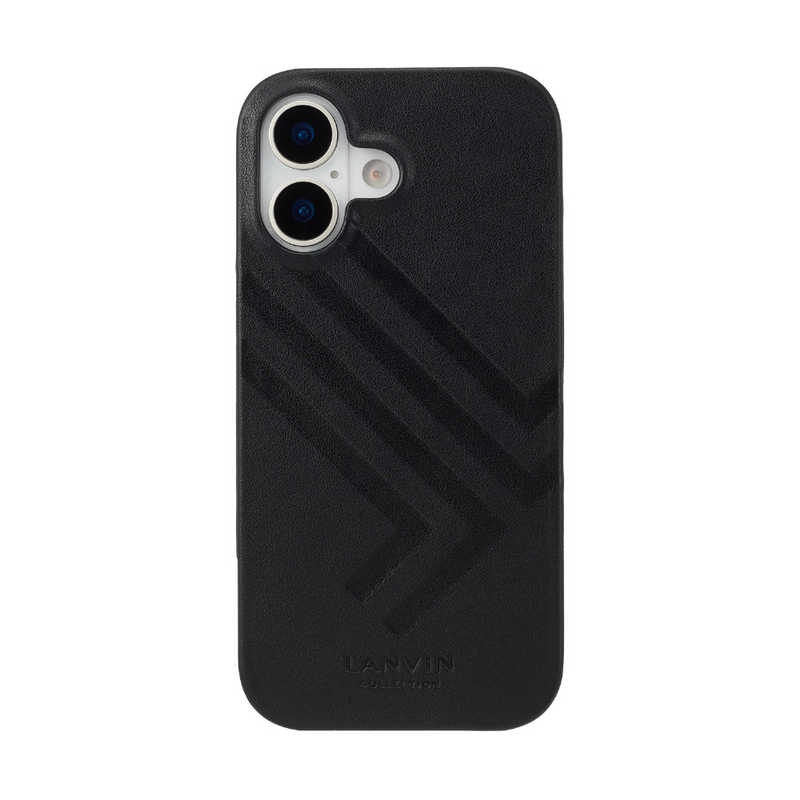 ランバン　LANVIN COLLECTION - Wrap Case JL Logo for iPhone 17 ［ Black ］ LANVIN COLLECTION　LCJLBLKPWIP2563
