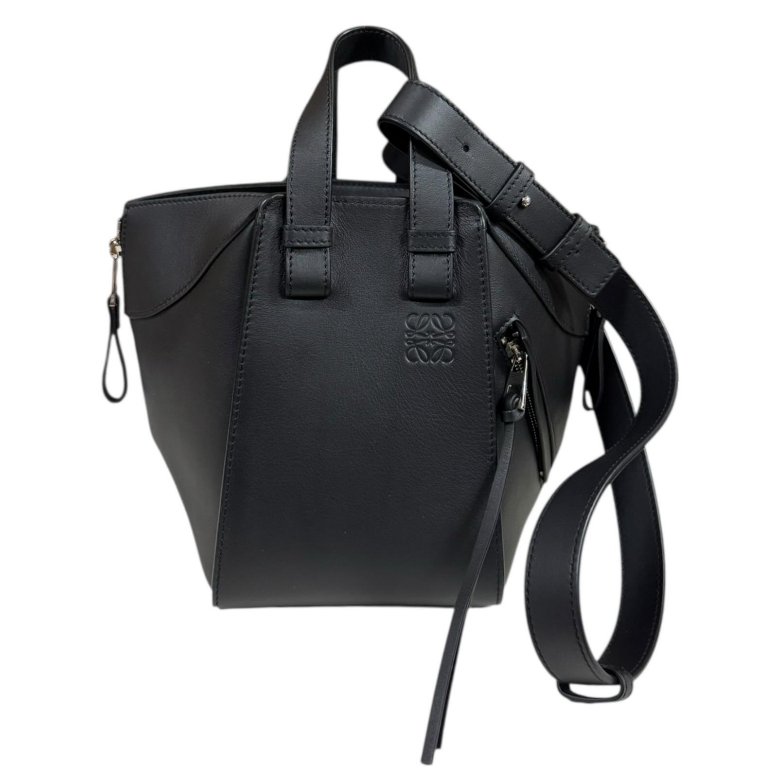 ロエベ ハンモックバッグ コンパクト ショルダーバッグ A538H13X10 ブラック LOEWE 中古 美品