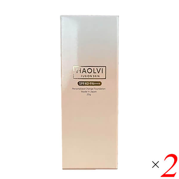 ハオルビ パーソナライズファンデーション SPF40PA 20g チューブタイプ 2個セット