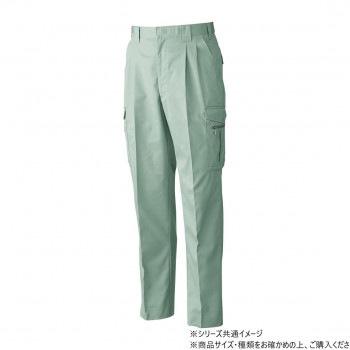 桑和 4118 ツータックカーゴパンツ 76サイズ モスグリーン（107）