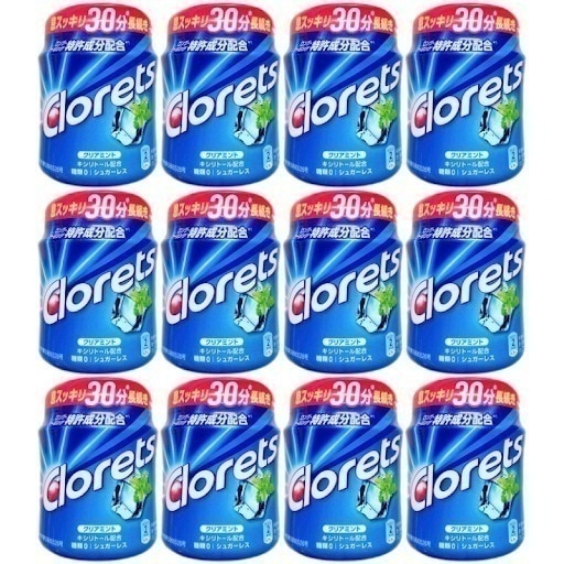 クロレッツXP クリアミントボトルR 140g 12個セット クロレッツボトルガム クロレッツガム 青のボトル 6,646円