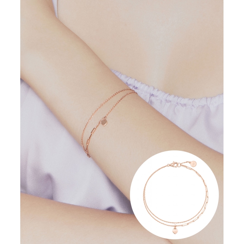 ジェスティーナララ J ハートクリップブレスレット (JJLJB03BS320SR7S0) 9,480円