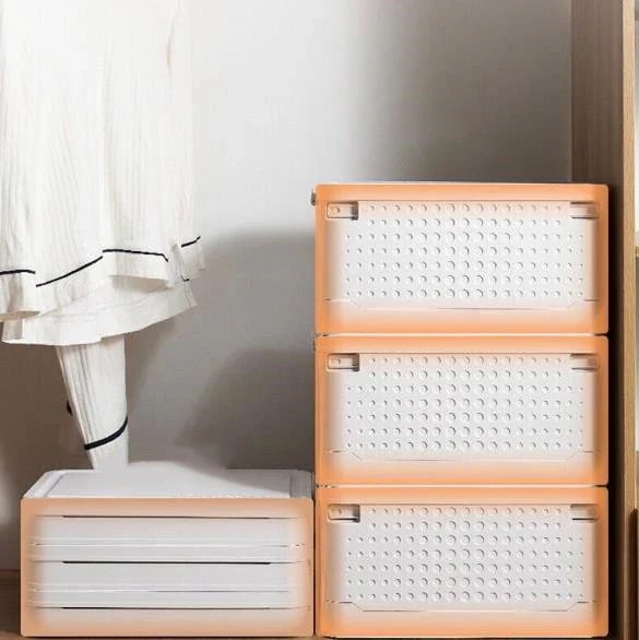 ３個セット 収納ケース フタ付き おしゃれ 収納ボックス プラスチック 折りたたみ 大容量 ス2846