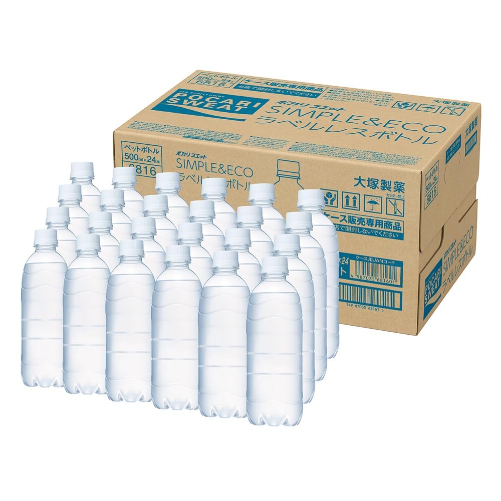 ポカリスエット 大塚製薬 ポカリスエット ラベルレス 500ml×24本