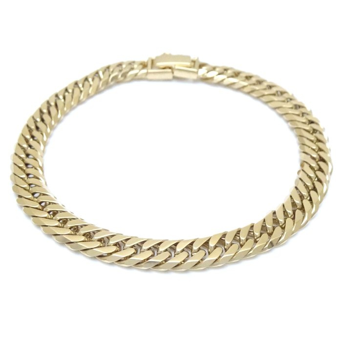 喜平ブレスレット K18YG イエローゴールド 6面 ダブル 18cm 20.9g/129062【中古】 252,990円