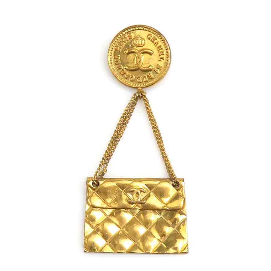 シャネル CHANEL ブローチ ココマーク メタル ゴールド レディース e60446k