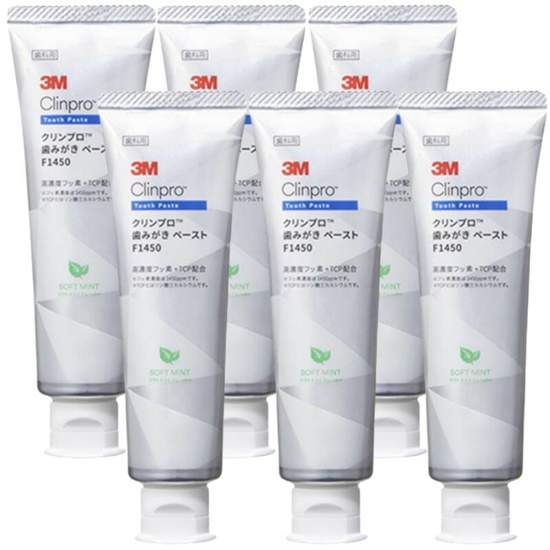 6個セット クリンプロ 歯みがきペースト F1450 ソフトミント 90g フッ素濃度1450ppm 歯科専売品