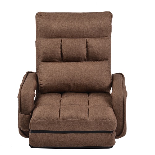 14 角度調整可能なスタイリッシュなコンパクト寝椅子ファブリック