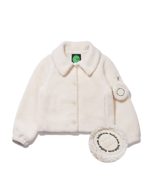 COOKIE FLEECE JACKET (IVORY)