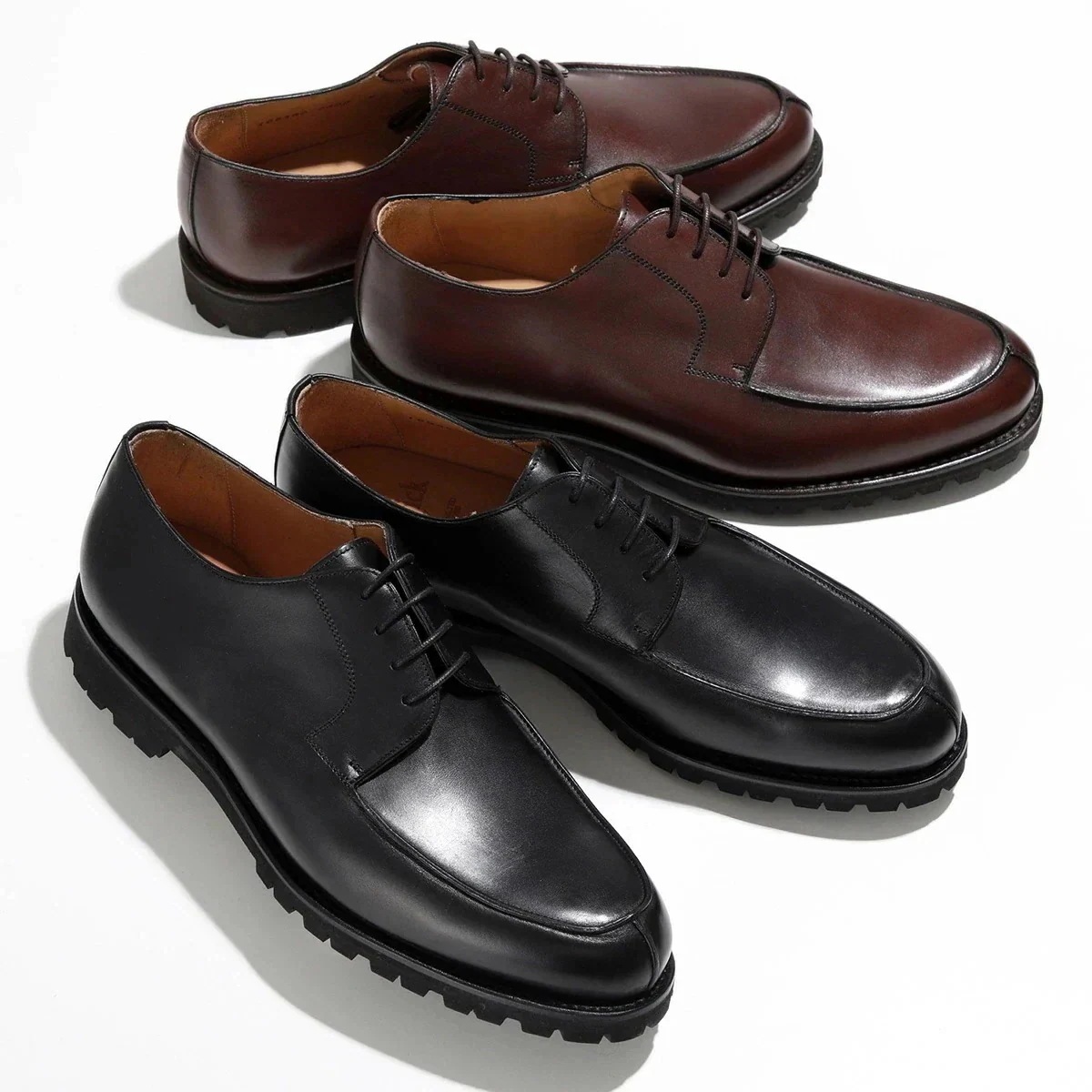 Berwick1707 バーウィック ドレスシューズ 2369 メンズ Uチップ ビブラムソール レースアップ レザー シューズ 革靴 カラー2色