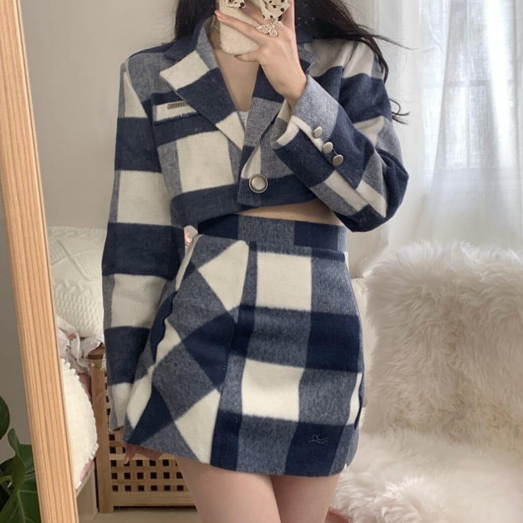 トップス スカート ボトムス ジャケット ショート丈 袖あり 長袖 タイト 前開き かわいい