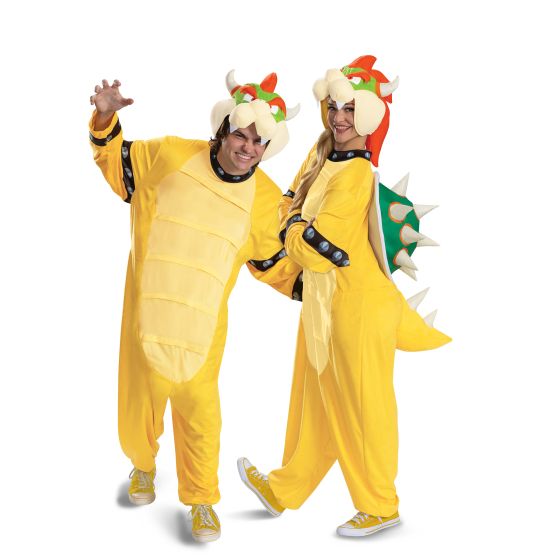 ハロウィン コスプレ 仮装 スーパーマリオブラザーズ メンズ Bowser Hooded Jumpsuit Adult クッパ 着ぐるみ 大人用 168389